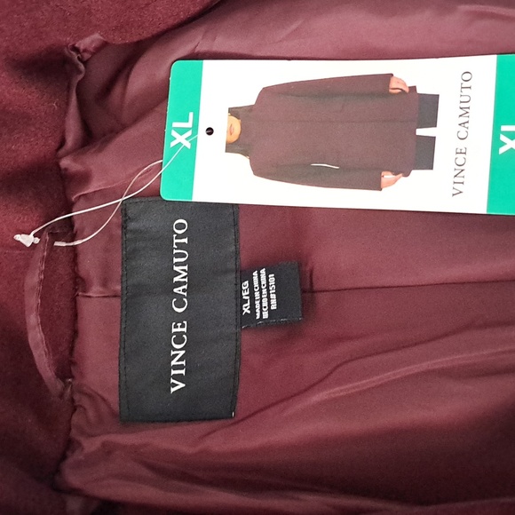 Vince Camuto Jackets & Blazers - Vince Camuto Women's Wine Red Coat New Size XL